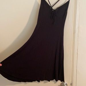 Urban outfitter black fit and flare dress